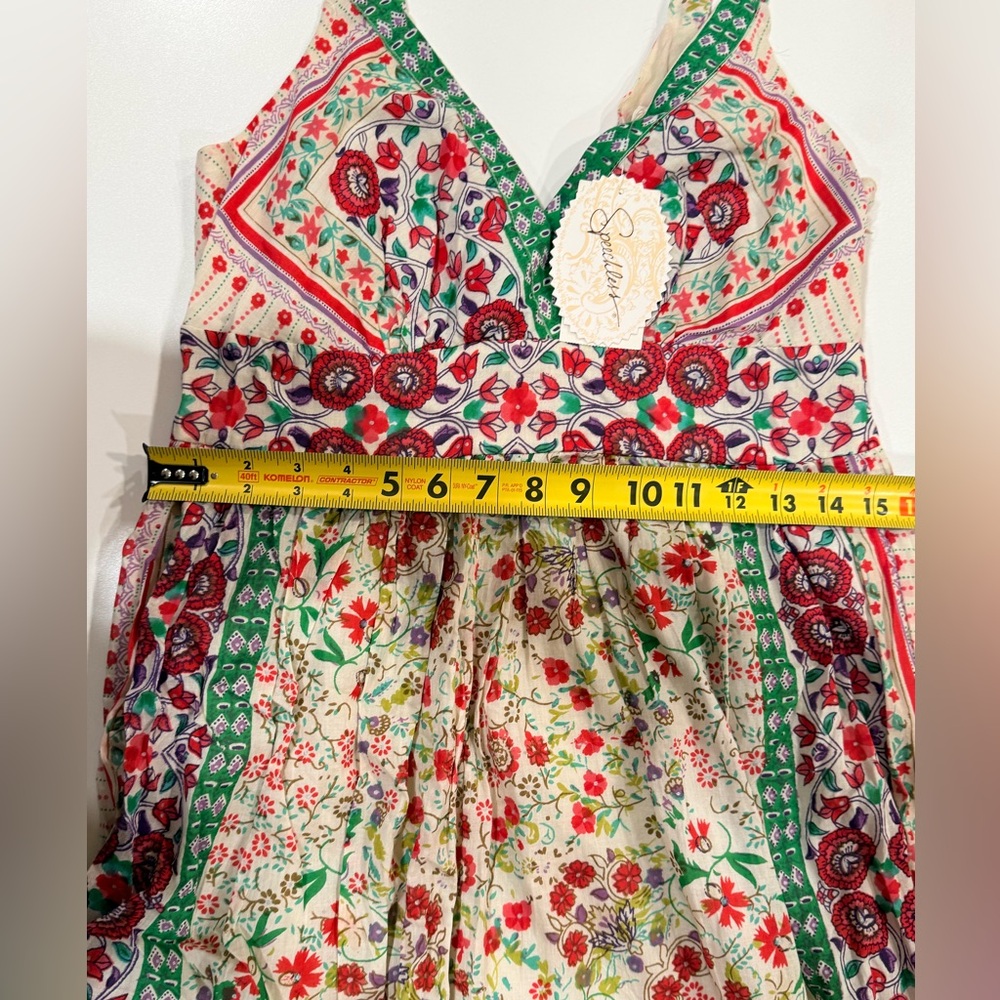 Speechless Floral Patchwork Dress Boho Sleeveless Fit Flare Size 11 NWT - Picture 11 of 12